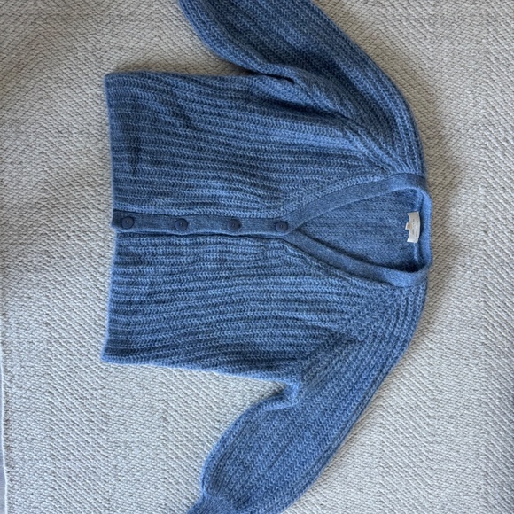 Sezane Basile Cardigan Vintage Blue - Size XS - Picture 3 of 4